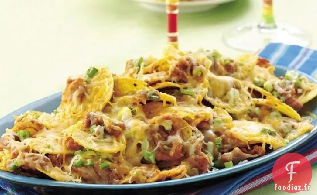 Nachos Doubles au Fromage et aux Haricots