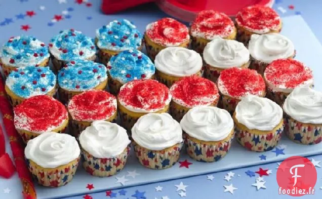 Gâteau de Cupcake de Drapeau
