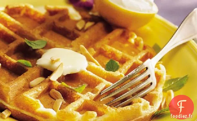 Gaufres Citron-Amande à la Crème de Citron