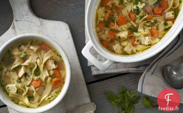 Soupe de Nouilles Au Poulet Facile