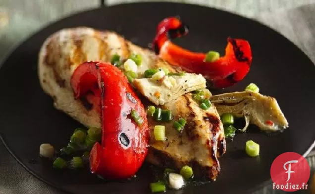 Poulet aux Poivrons et Artichauts