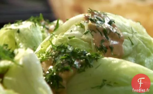 Laitue Iceberg avec Vinaigrette Russe