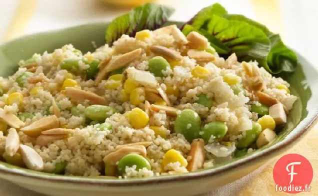 Sauté de Couscous, Maïs et Haricots de Lima