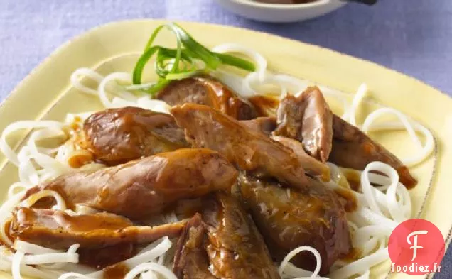 Pilons de Dinde à la Mijoteuse avec Sauce aux Prunes