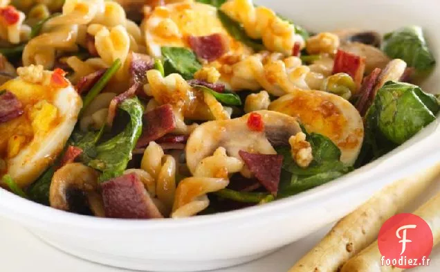 Salade de Pâtes aux Épinards et César