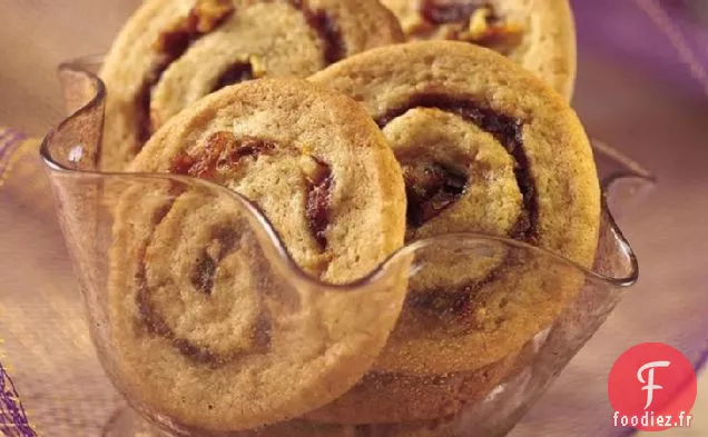 Biscuits Tourbillonnants aux Pommes et aux Dattes