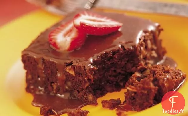 Brownies au Caramel et aux Fraises