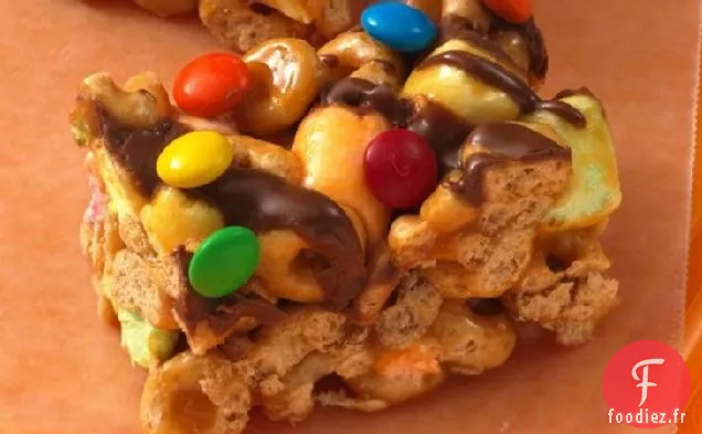 Barres Cheerios® au Caramel sans Cuisson