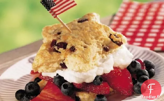 Étoiles Shortcake Rouges, Blanches et Bleues