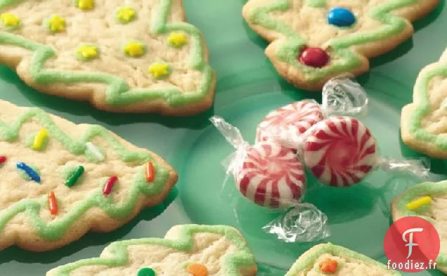 Biscuits aux Arbres de Noël