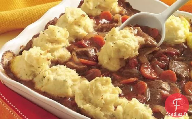 Steak Suisse Au Four Garni de Pommes De Terre