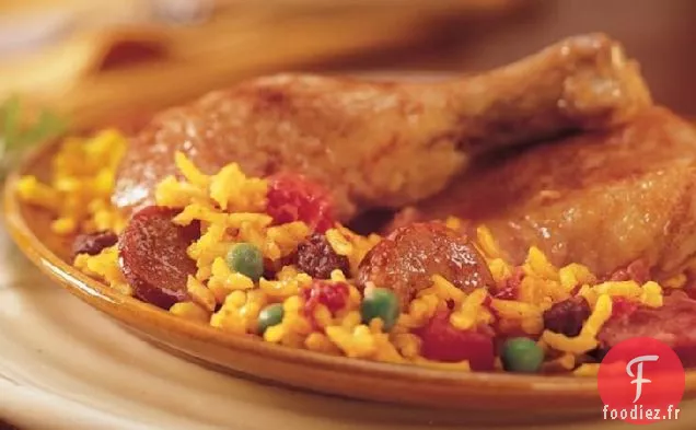 Paella au Poulet Picadillo