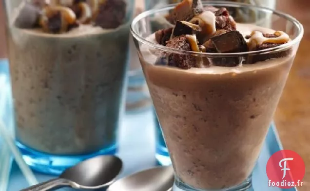 Milk-Shakes au Caramel Salé au Brownie Fudgy