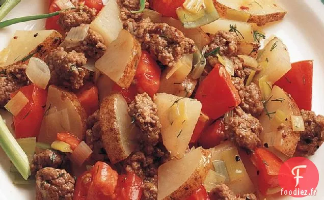 Poêle à l'Agneau et aux Pommes de Terre