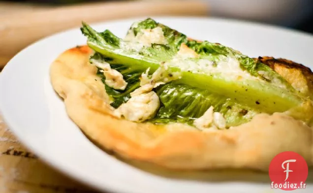 Pizza Et Un Rêve (Pizza à La Laitue Grillée)
