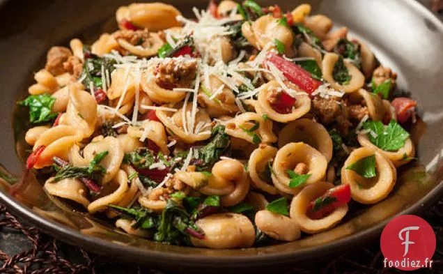 Orecchiette au Chorizo et Bette à Carde
