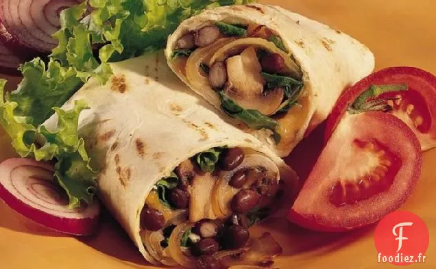 Wraps de Haricots et Légumes