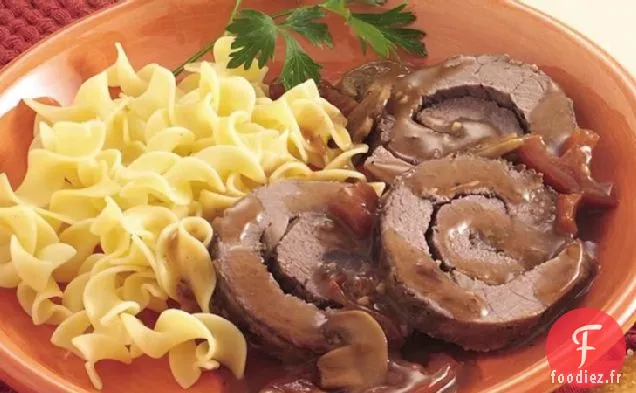 Rouleau de Steak Italien à la Mijoteuse pour deux