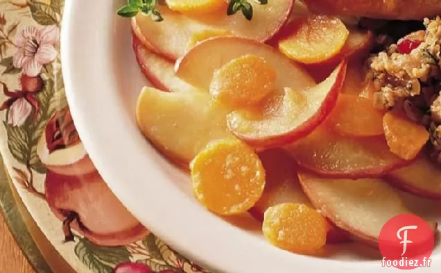 Carottes et Pommes Glacées à l'Érable