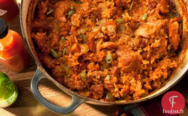 Jambalaya au Poulet et à l'Andouille