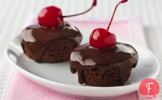 Bouchées de Biscuits Glacées Au Chocolat et aux Cerises