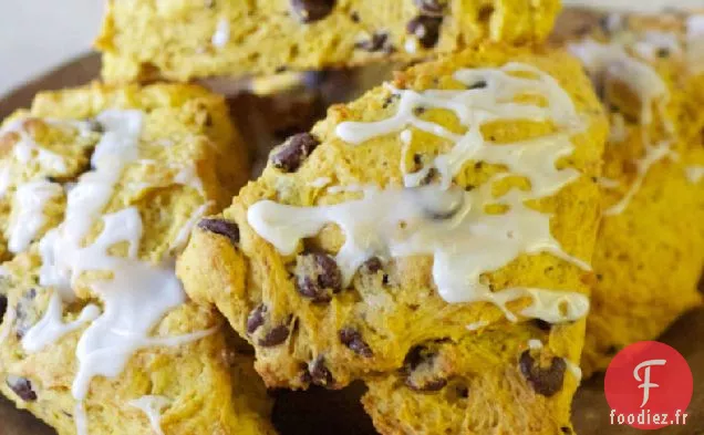 Scones aux Pépites de Chocolat à la Citrouille