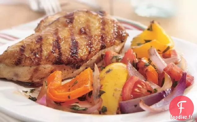 Poulet et Légumes Italiens Grillés