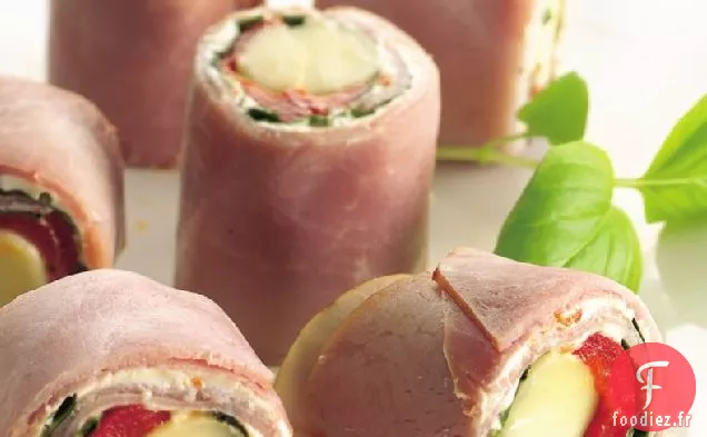 Bouchées de Basilic et de Poivron Rouge Rôti Sans Gluten