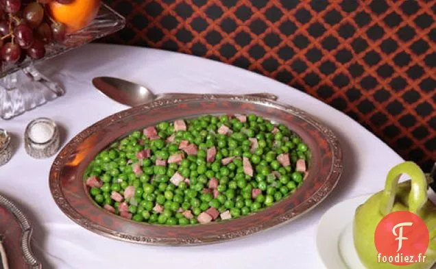 Petits Pois et Jambon Sautés