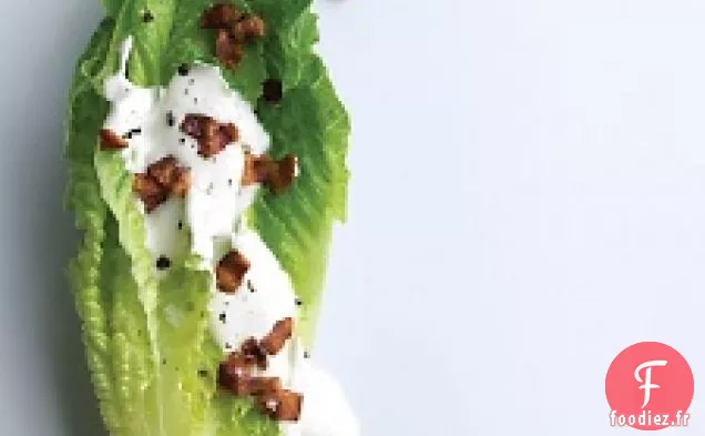 Coeurs Romains Avec Vinaigrette Au Fromage De Chèvre