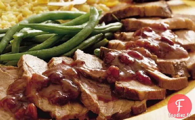 Rôti de Porc Mijoté aux Canneberges