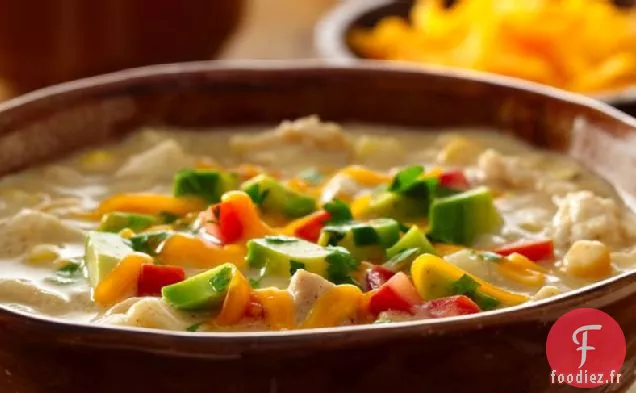 Poulet Blanc Copieux et Piment de Maïs