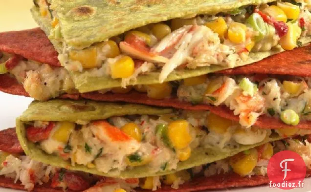 Quesadillas au Maïs et au Crabe