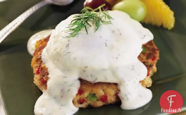 Gâteaux au Crabe Benedict