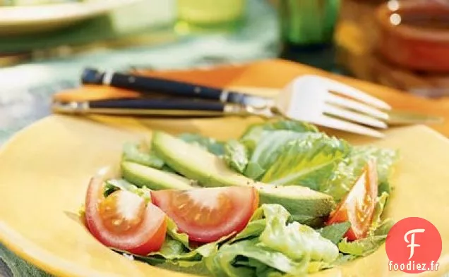 Salade d'Avocat, Tomate et Romaine
