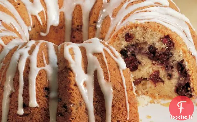 Gâteau au Café aux Myrtilles et aux Cerises
