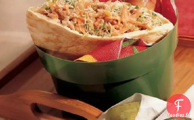 Pitas au Thon et au Cornichon