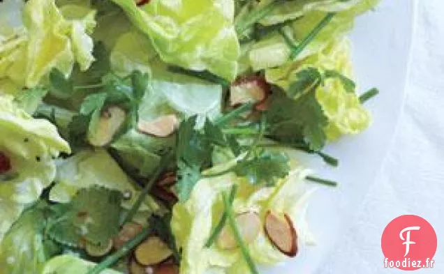 Salade De Laitue Boston Aux Herbes Et Amandes Grillées