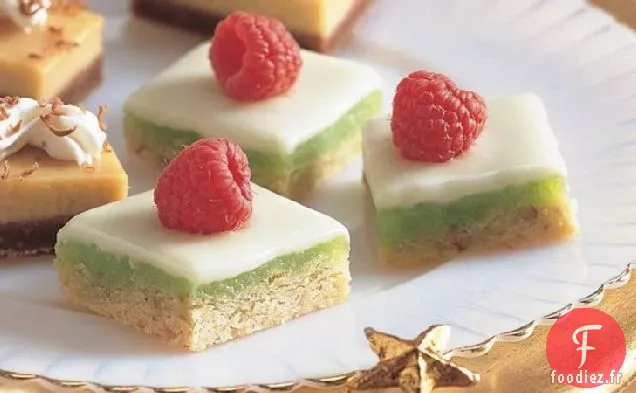 Barres de Citron Vert Au Chocolat Blanc