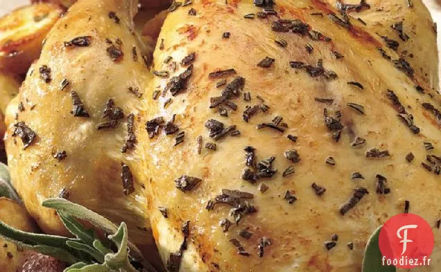 Poulet Rôti au Four avec Pommes de Terre Nouvelles