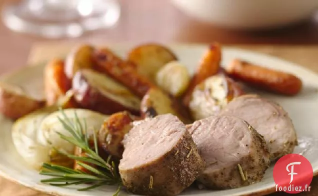 Filet de Porc aux Légumes Rôtis