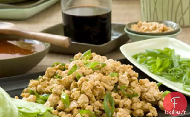 Wraps de Laitue Au Poulet Haché