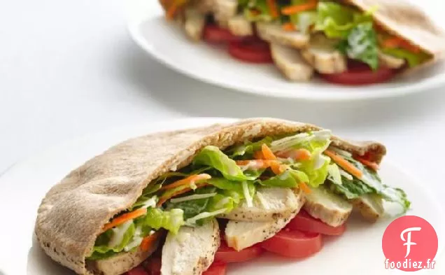 Pitas César au Poulet Sain