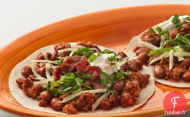 Tostadas de Dinde et Haricots