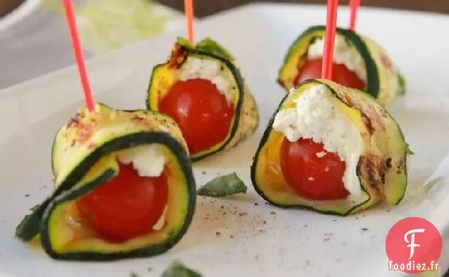 Rouleaux de Ruban de Courgettes Grillées