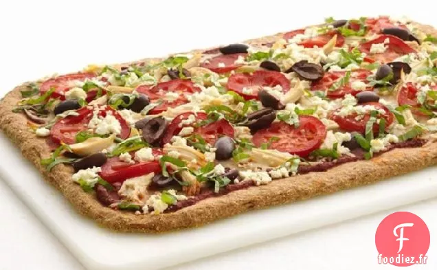 Pizza Au Poulet Grecque Saine