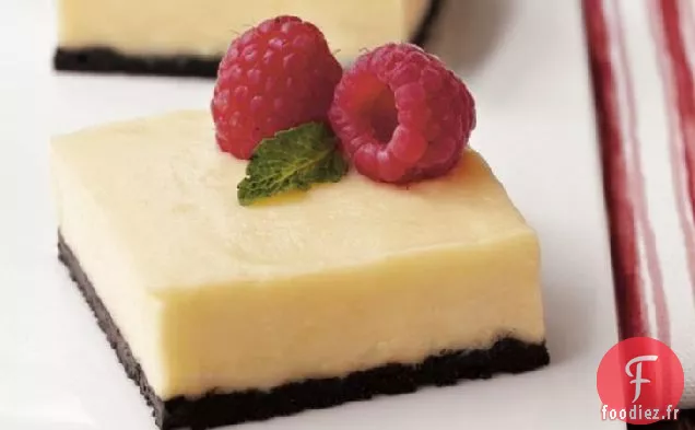Barres de Gâteau au Fromage Au Chocolat Blanc
