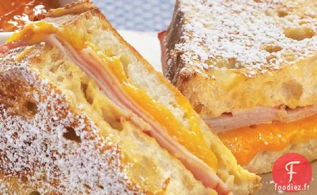 Pain perdu au Jambon et au Fromage