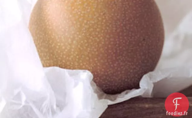 Salade De Laitue Rouge, Poire Asiatique Et Menthe