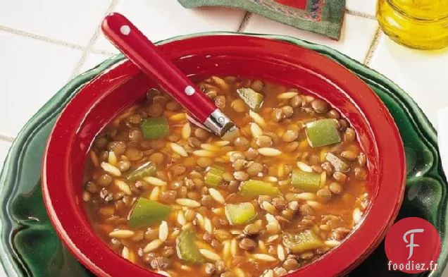 Ragoût de Lentilles et de Pâtes à la Mijoteuse